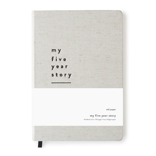 My Five Year Story Journal Cotton - Self Care Wellness Gift