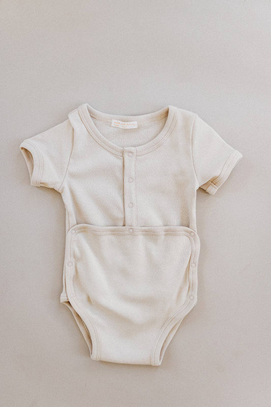 Snap onesie, angora