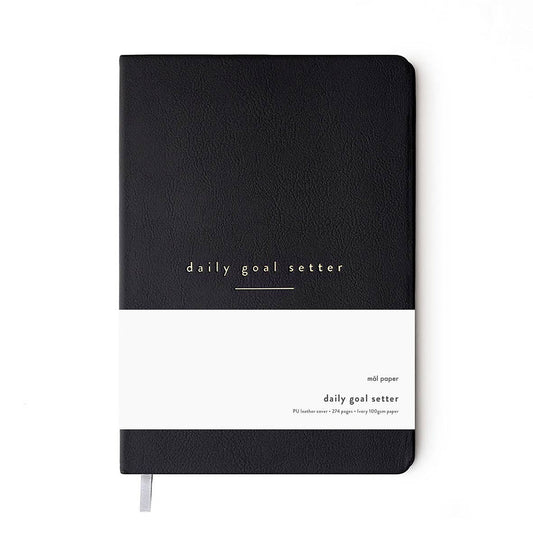 Daily Goal Setter Planner - Black - Gratitude Productivity